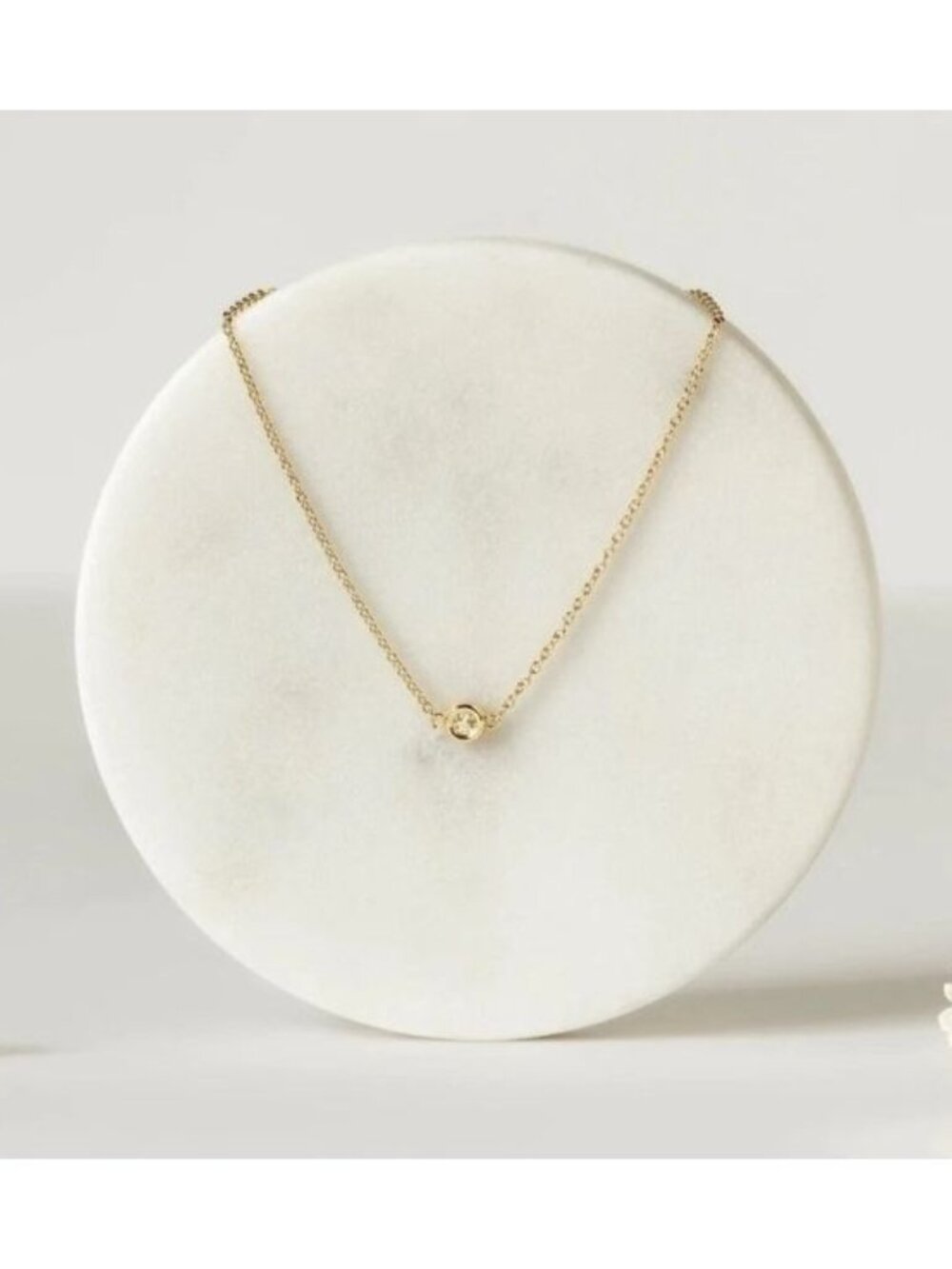 Marrin Costello Soleil Bracelet Gold Bezel Topaz Dainty Minimalist NWT - Picture 5 of 16